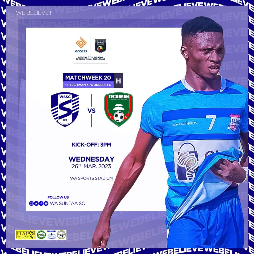 Team Update !! ⏰7:43am

- The team will go for shake-up this Afternoon at the Wa Sports Stadium, exactly 3:00pm ahead of Sunday’s encounter against XI Wonders.

- We are promising our supporters nothing more than victory against the wonders boys at our backyard.

#We_believe