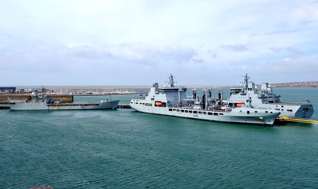 Navy Lookout (@NavyLookout) on Twitter photo 2023-03-25 13:59:28 .@RFAMountsBay returns to Portland this morning following exercise #JointWarrior Joining the Tides @RFATideforce @RFATidesurge @RFATidespring + RFA Sir Tristram .@RFAMountsBay returns to Portland this morning following exercise #JointWarrior Joining the Tides @RFATideforce @RFATidesurge @RFATidespring + RFA Sir Tristram