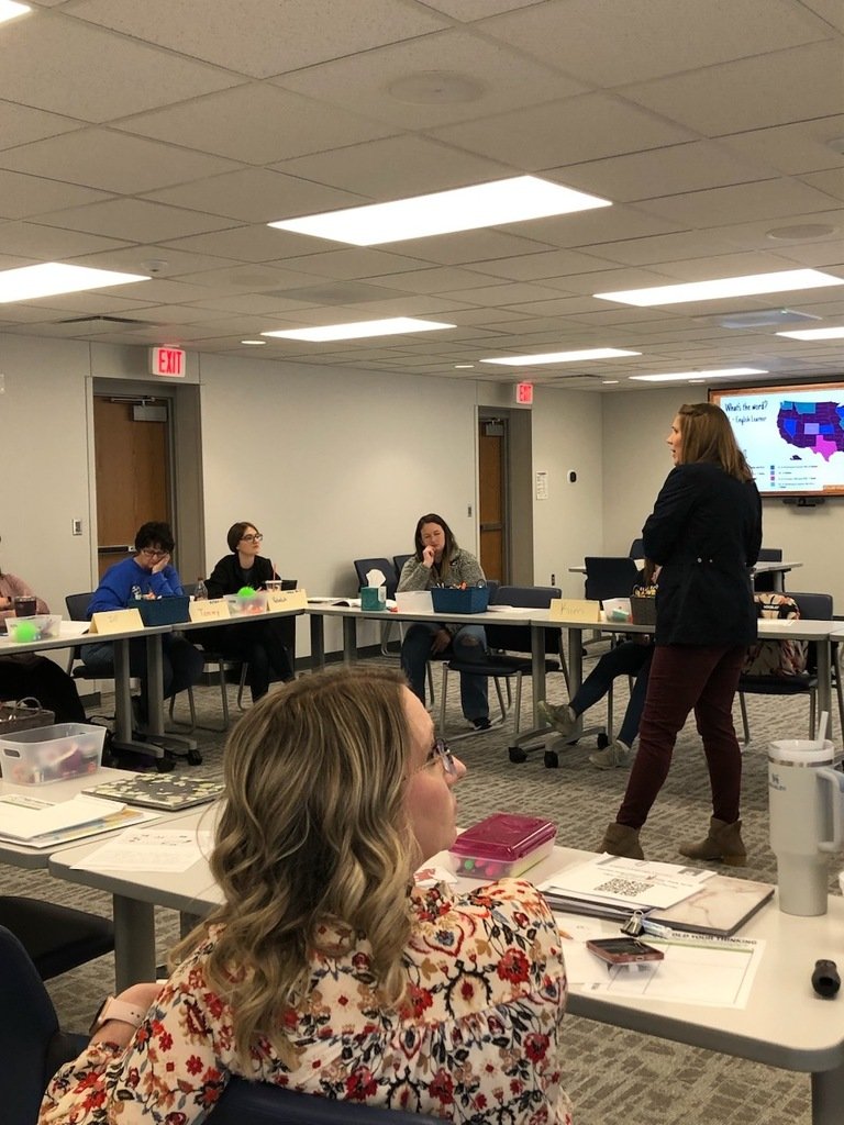 ESU_16's tweet photo. These dedicated Preschool Paraprofessionals learned about how to support EL students with Loree Cain during the March Preschool Paraprofessional Workshop! #parapros https://t.co/spTRy7bcy6