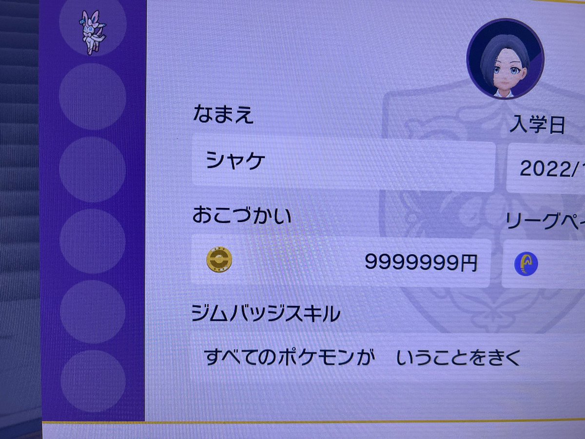 久々に半日ニンフィアを働かせてた
#ポケモン #ポケモンSV