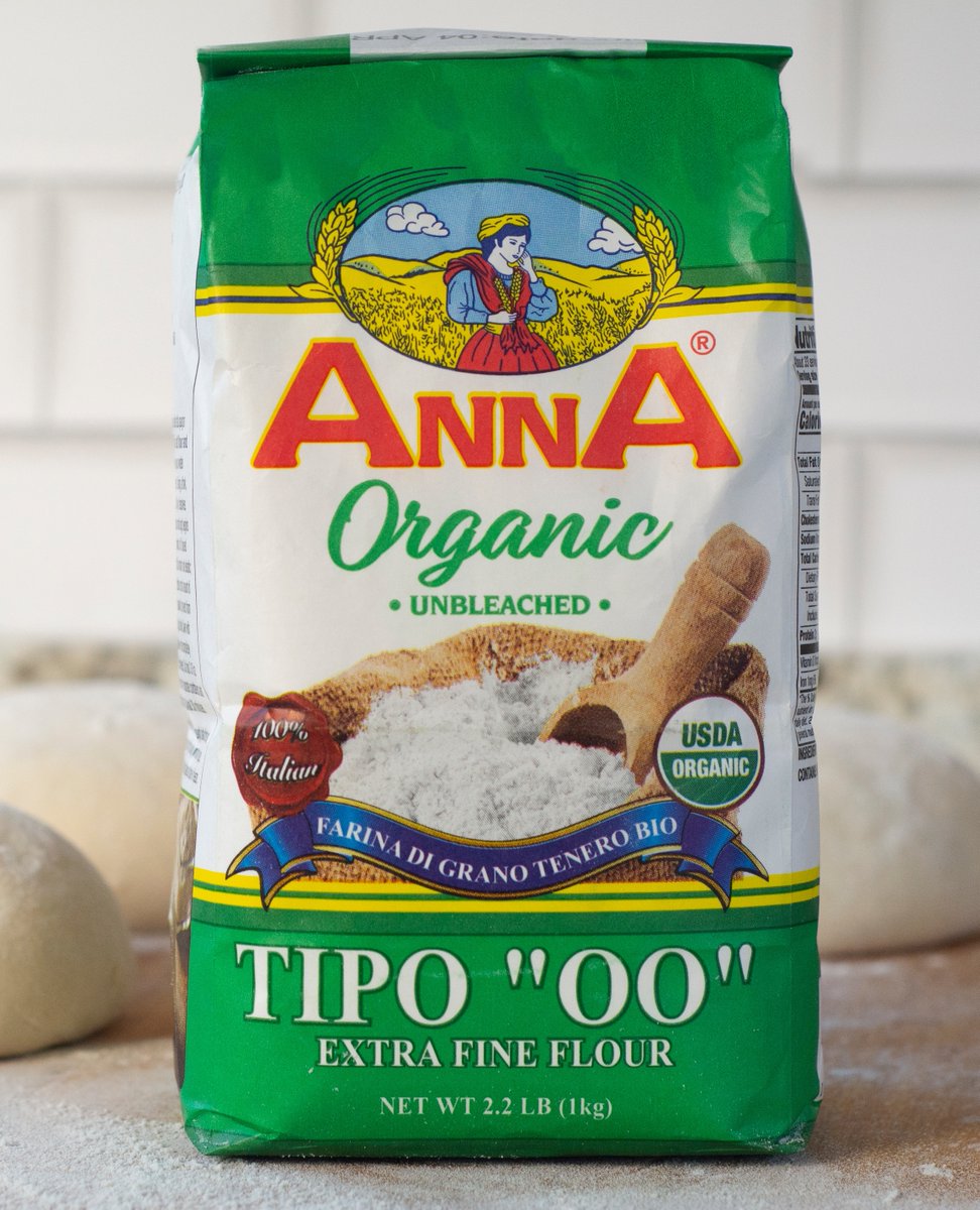 Anna Organic TIPO ''00'' Flour is made with finely milled USDA certified organic wheat for a soft texture, yielding a thin crispy crust every time. This high protein flour is an excellent choice for any of your pizza making and baking needs! l8r.it/rt8S