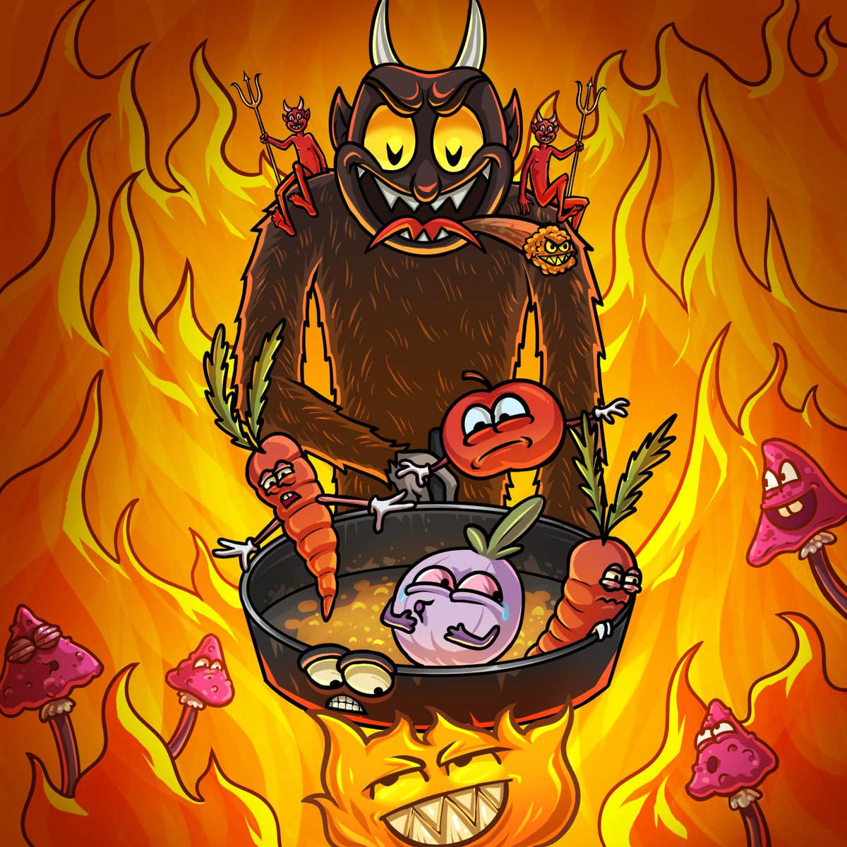 VegaHells's tweet photo. Getting bored on Solana...  
Roasting time starts 🥦🔥 

First 666 interactions will get OG 

Save your proofs - VegaHells early 🔥

#Solana #NFT #NFTshill #NFTdrop #SolanaNFTs https://t.co/4rbLS65Gpf