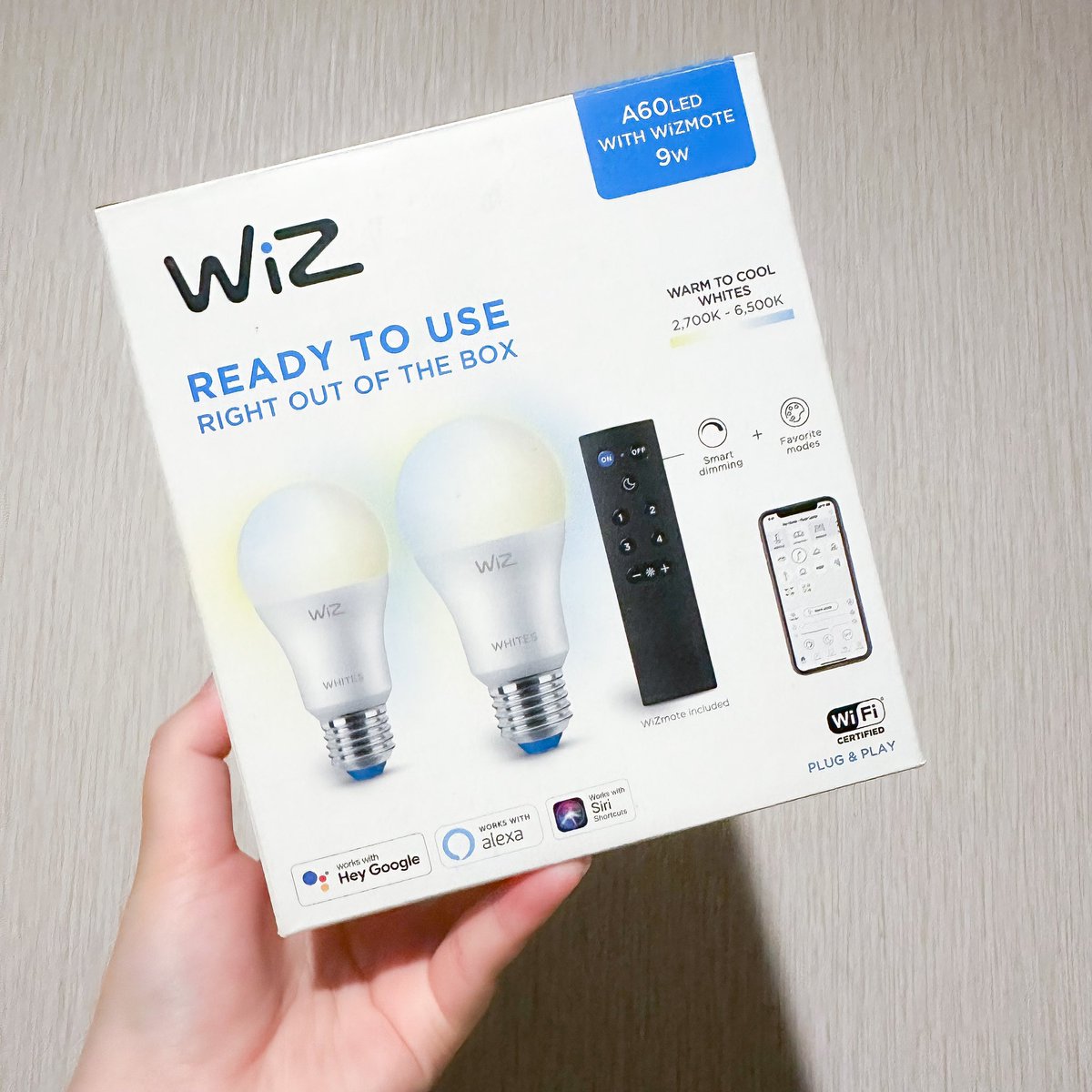 PlobJai's tweet photo. หลอดไฟ Wiz Smart Lighting 💡 น้องดีมากก ชอบมากจริงๆๆ คือปรับ Mood & Tone ให้เข้ากับกิจกรรมต่างๆของเราได้ แบบแสงนี้เหมาะกับอ่านหนังสือ ดูหนัง พักผ่อน จากที่ใช้มามันสบายตาจริงนะกับแสงที่ระบบเซตมาให้ 1 กล่องได้ 2 หลอดเลยย ละสะดวกมากตรงที่เปิด ปิด ปรับทุกสิ่งอย่างผ่านแอพ ผ่านรีโมทได้ด้วย📱 เหมาะกับคนขี้เกียจลุกไปเปิด-ปิดไฟแบบฉันมากค่า 5555