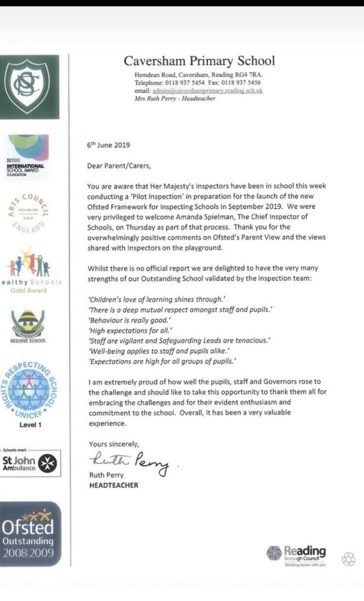 Agnes55's tweet photo. This was the feedback from that Ofsted visit. “Staff are vigilant and safeguarding leads are tenacious.” https://t.co/uIGxFvlt6y
