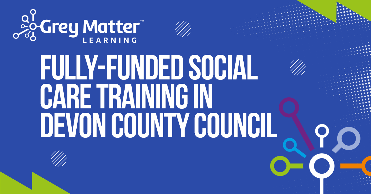 Join a Demo Session! Find out more about the fully funded eLearning platform Grey Matter Learning. Discover the training matrix and over 100 different eLearning courses. Book your place on the next session: soc.devon.cc/wzaLY