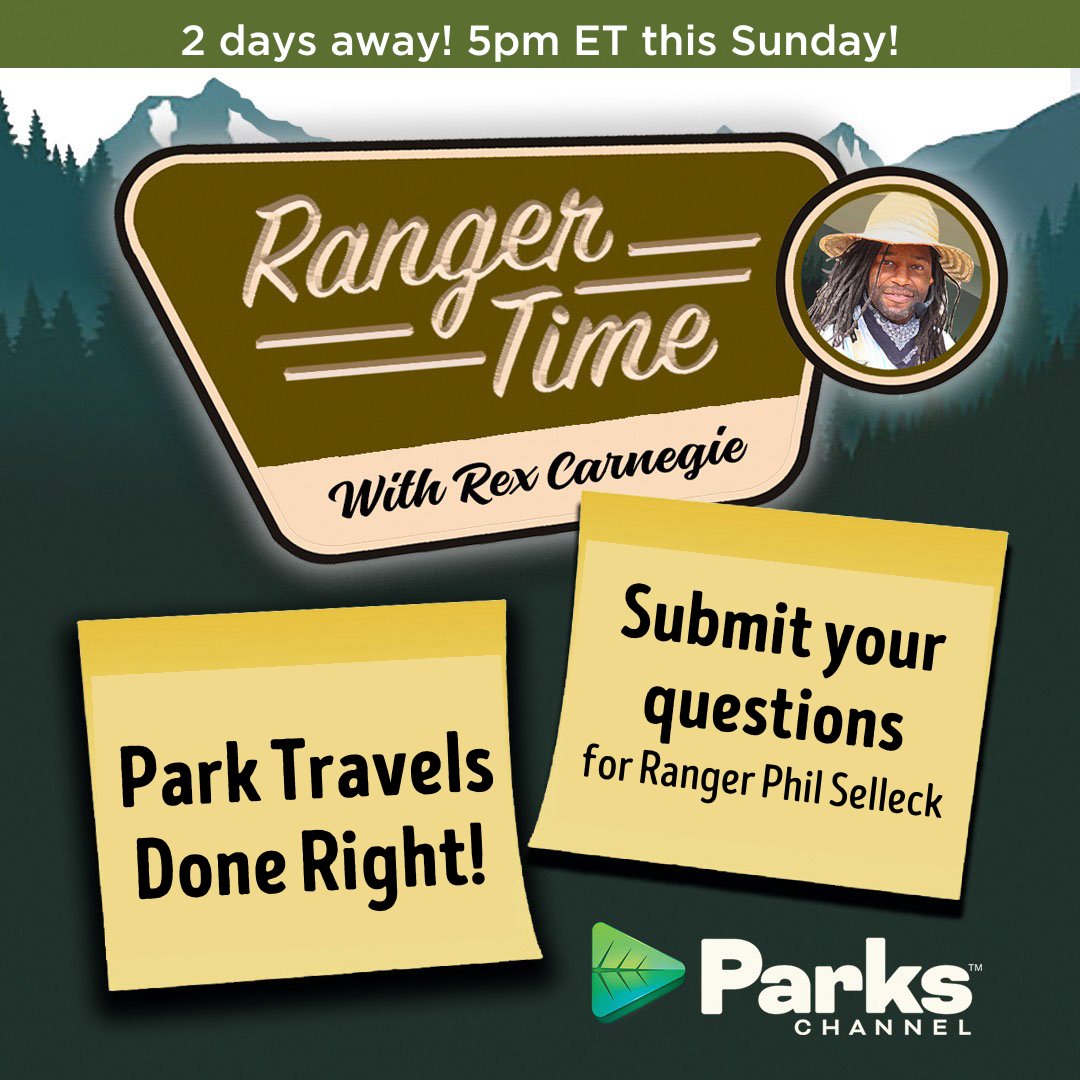 Tomorrow is the big day! See you at 5 pm ET to join our first RANGER TIME Q&A❓🅰️ Zoom link and password will be sent to the email you signed up with! Send us your questions! #parkranger #parkrangerlife #parkchat #nationalpark #travel #springtravel