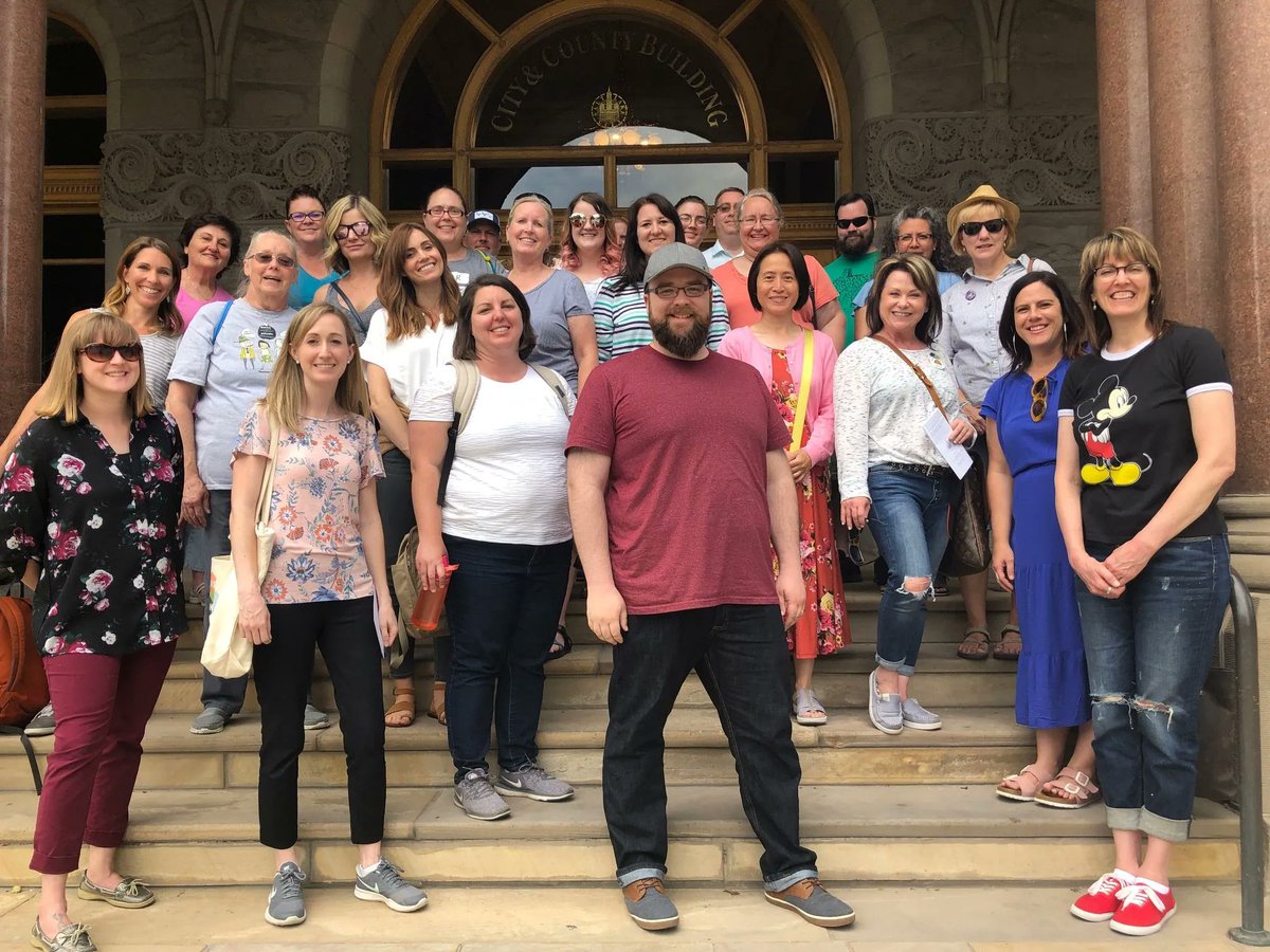 BetterDays2020's tweet photo. We're leading a walking tour today for the National Council for History Education conference! Would you like to hear more about the women's history behind SLC's iconic sites? Send us a message for details about schedule and pricing. https://t.co/x36tdkD5df