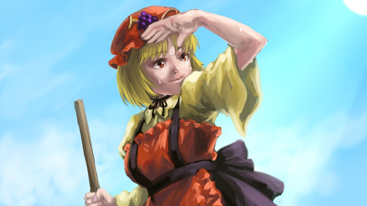 秋穣子 「#深夜の真剣お絵描き60分一本勝負 穣子様 」|かわハギ もどき@Skeb受付中のイラスト