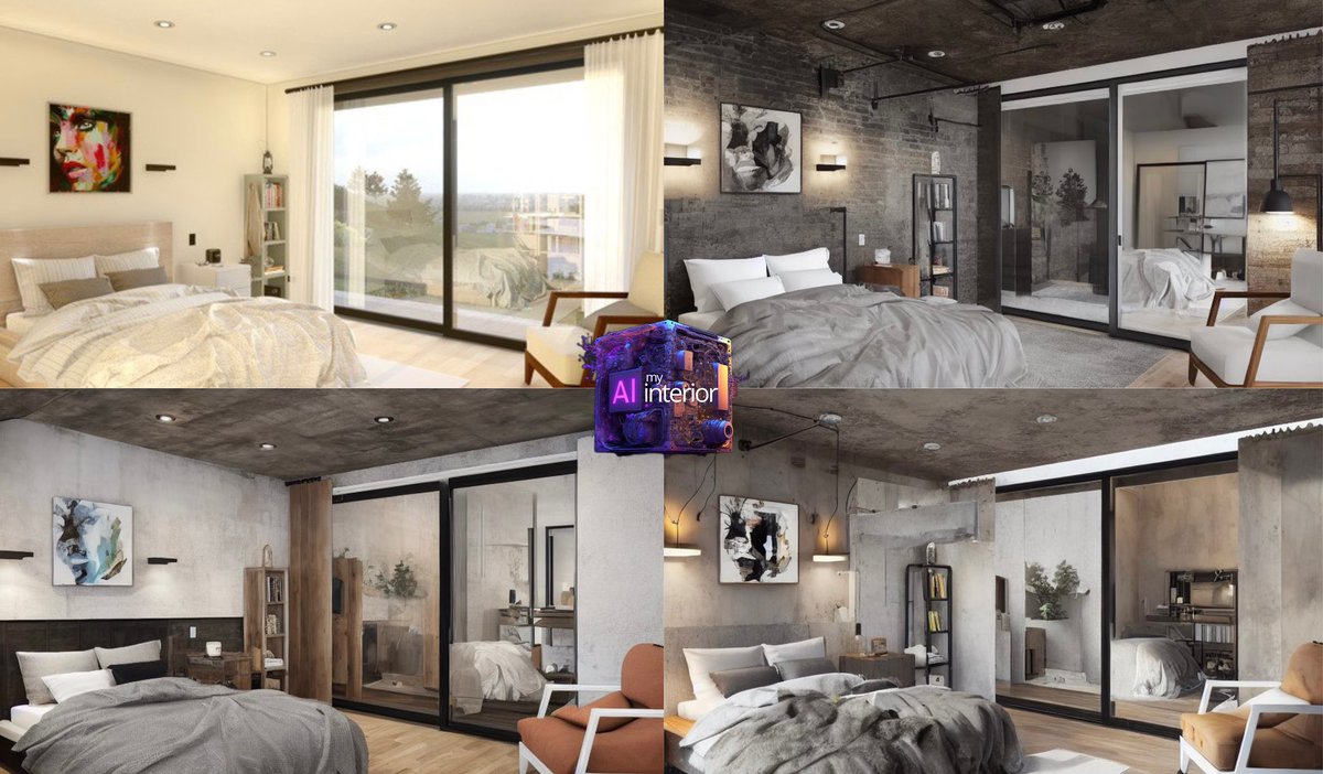 aimyinterior's tweet photo. Login preservation fix has been deployed - no more email verification passcodes if you’re using the same browser! We’re loving seeing all the awesome new interior designs our AI is creating for your rooms! Check out this result - top left is the original. #interiordesign https://t.co/HnM4q3oqQZ