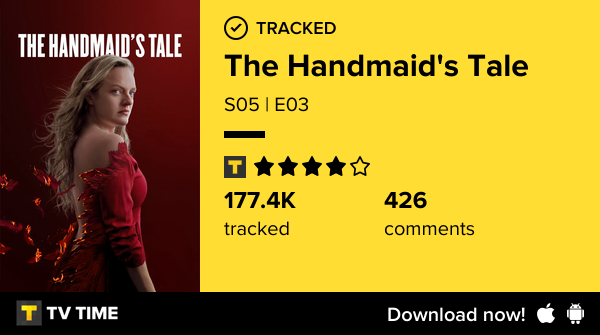 I've just watched episode S05 | E03 of The Handmaid's Tale! tvtime.com/r/2L1SN #tvtime