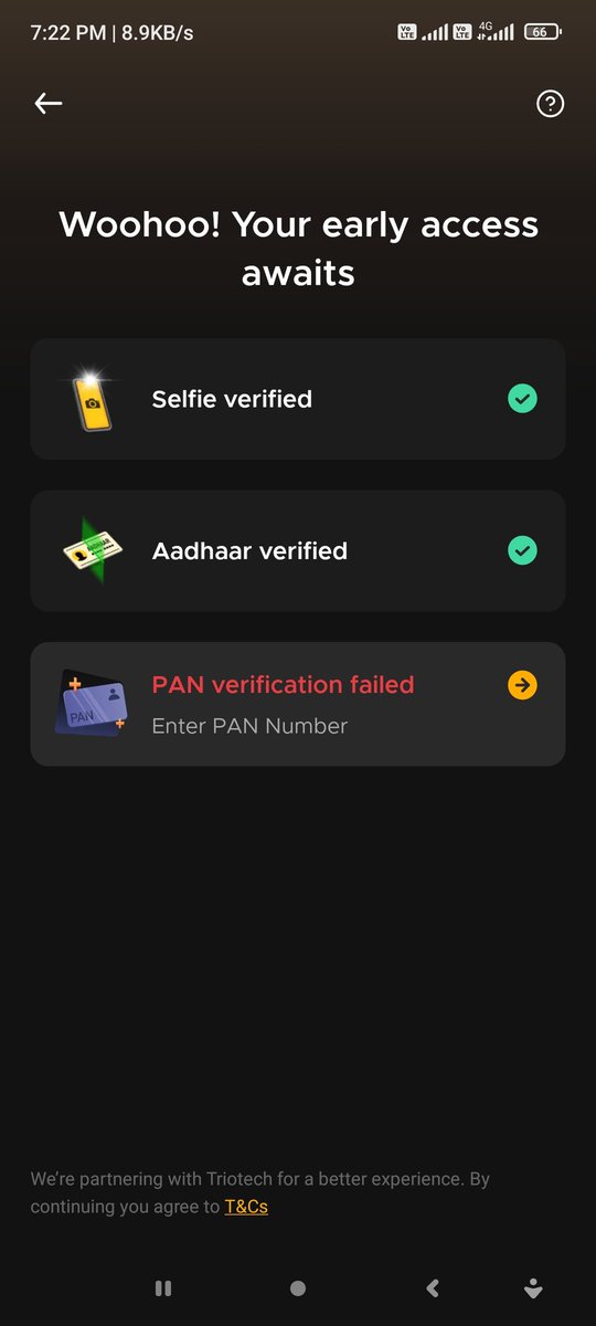 PRATAP074's tweet photo. @fampayindia hey fampay my pan card verification not verify I'll tried many times its still failed do something please and my friend send me 500rs that 500rs not showing in my fampay account. Please do something please 🙏🙏 https://t.co/CSsB083IA0