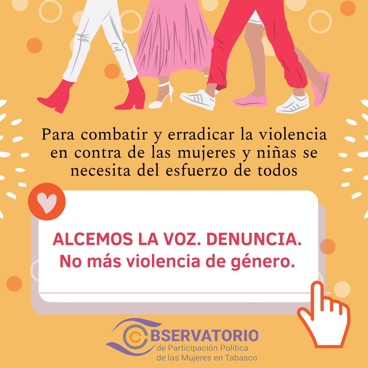 OPPMTabasco's tweet photo. ¡Pongamos un✋🏿 alto a la #ViolenciaContraLasMujeres hoy y todos los días! 

Continuemos construyendo una sociedad en donde las niñas, las adolescentes y las mujeres vivan una vida libre de violencias. #DíaNaranja https://t.co/wvh3yU9EgN