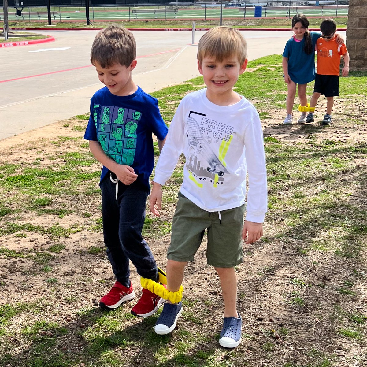 K-2 working through stations in this beautiful spring weather! <a href="/CESCowboys/">Colleyville Elementary School</a>
