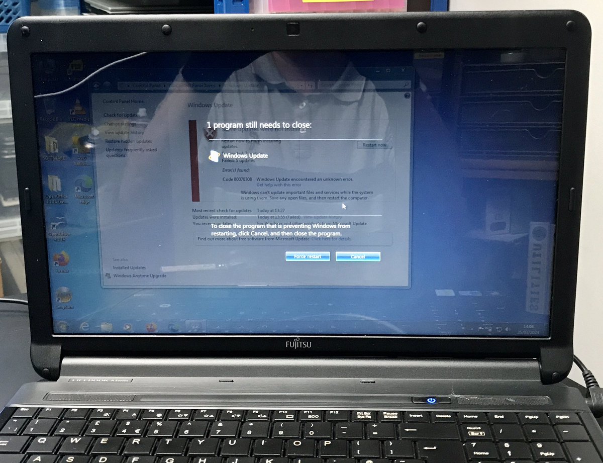 RetroComputingG's tweet image. Microsoft Windows Updates is preventing #WindowsUpdates from restarting!! #MicrosoftMadness #Windows7 #RetroComputing
