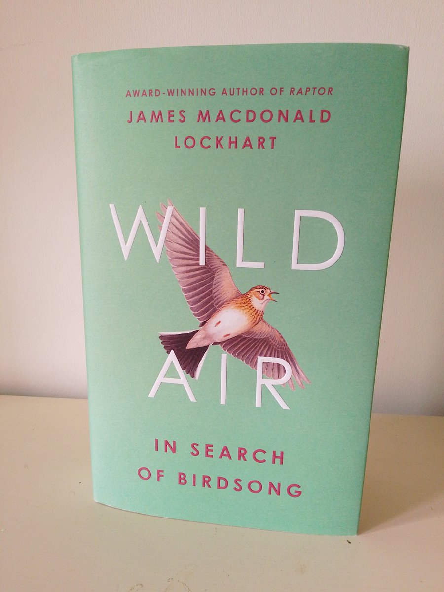 A nice moment - skylarks singing this morning, then a copy of Wild Air dropped through letter box. Thanks to all at @4thEstateBooks who helped to make this happen. Out 13th April.