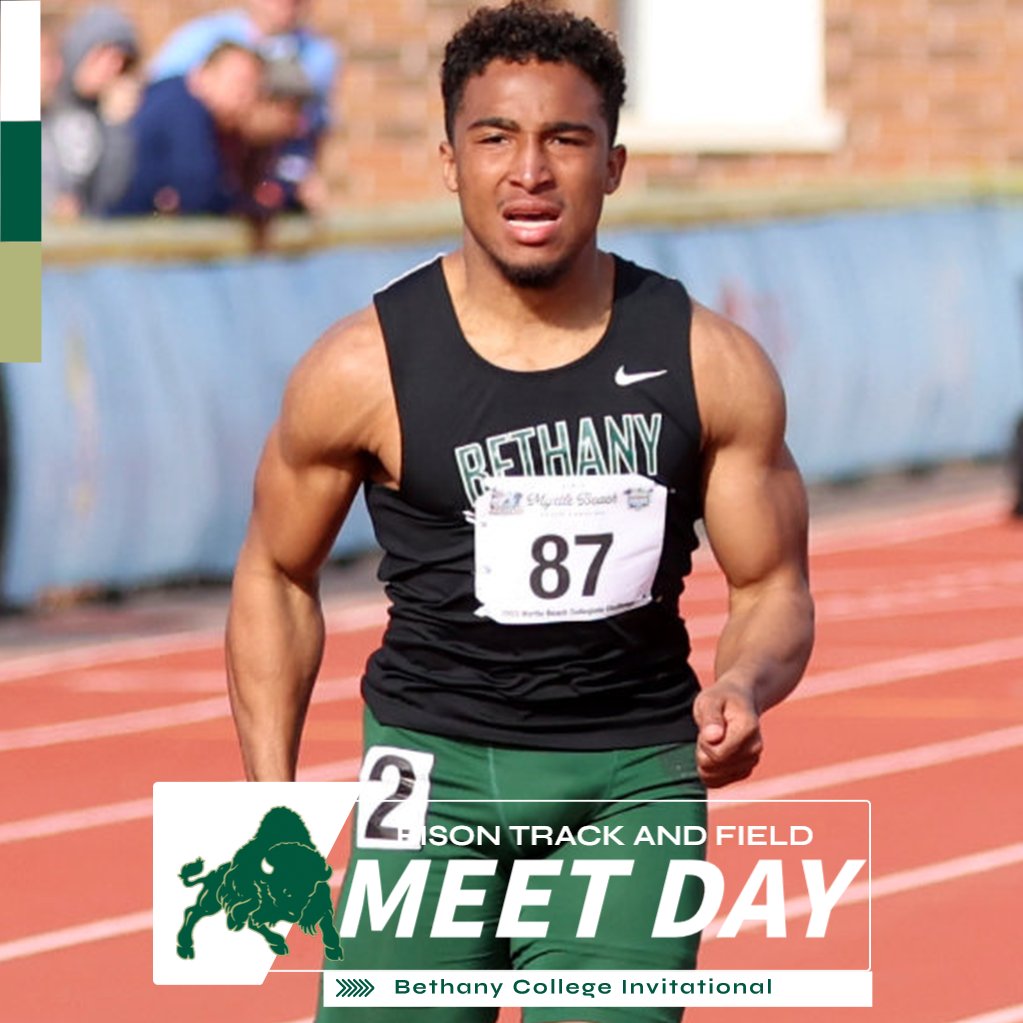 BethanyWV_Bison's tweet image. It's Meet Day! 

🆚: Bethany College Invitational  
📍: Bison Stadium | Bethany, WV 
⌚️: 10 am (Field Events) 11 am (Running) 
📺: bit.ly/3TDdKkn (will begin at 12 pm)

#RollBison | #ClimbtheHill | #pactrack | 🦬