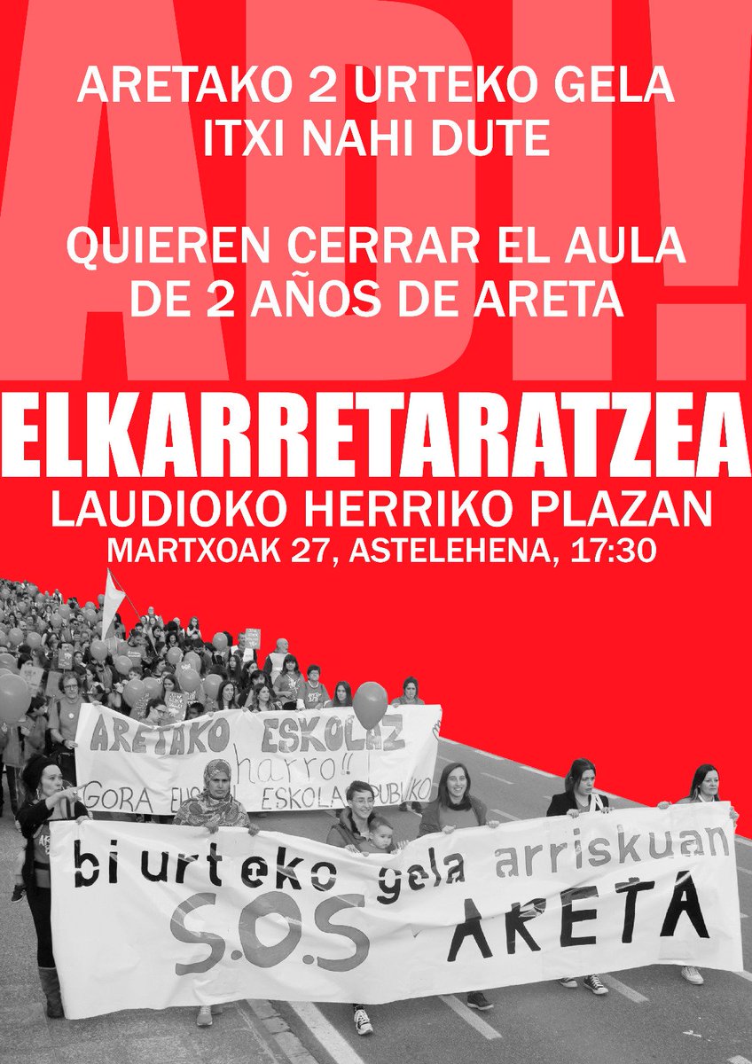 Areta Herri Eskola Ehun Urte (@aretakoeskola) on Twitter photo 