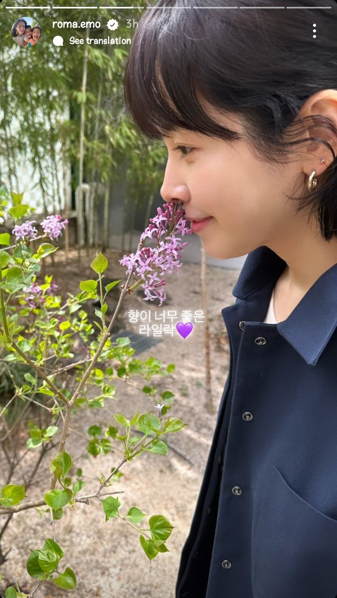 hanjiminverse's tweet photo. #230325 #한지민그램 #한지민스토리

[Trans]
🤍 Same clothes👕 Different feels👩🏻‍🤝‍👩🏼
🤍 Why did it already bloom...??🙄
🤍 Lilac with very nice scents💜
🤍 Passion! https://t.co/NPgtVAg3Sh