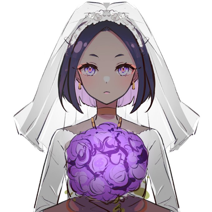 「black hair bride」 illustration images(Latest)