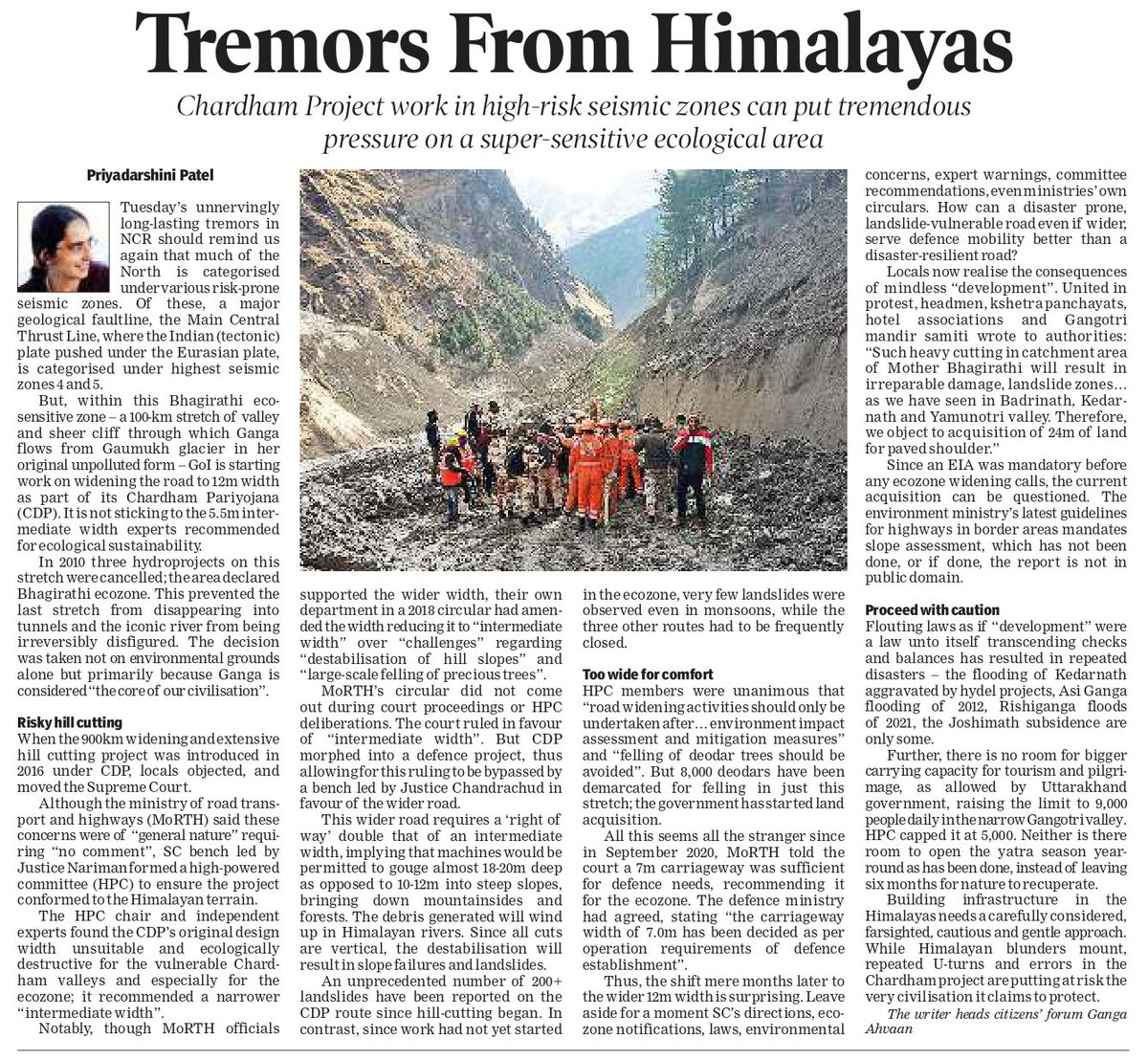 <a href="/narendramodi/">Narendra Modi</a> <a href="/byadavbjp/">Bhupender Yadav</a> <a href="/nitin_gadkari/">Nitin Gadkari</a> <a href="/gssjodhpur/">Gajendra Singh Shekhawat</a> - please do not ruin the last pristine stretch of Ganga in the valley of her origin. This is what chardham project would do. Optimise road width, save mountains, people, nation and our culture from destruction