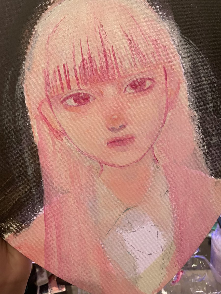 「死ぬほど描き直した 」|地星のイラスト