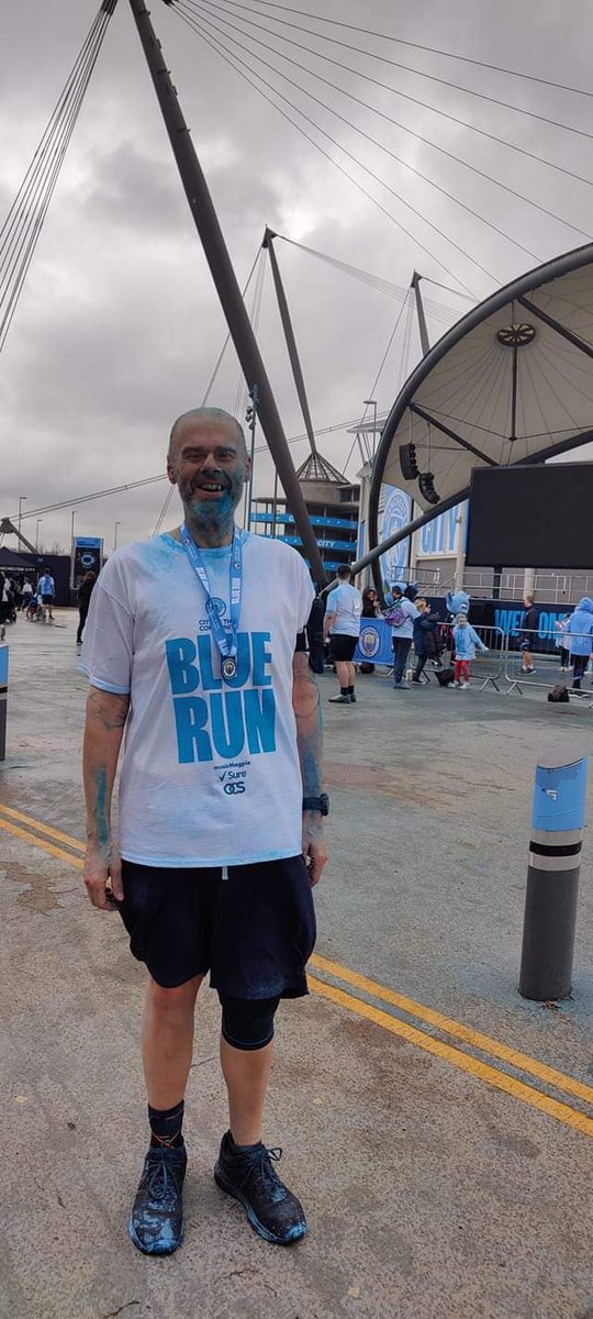 Chris_Wilde's tweet photo. Hugely enjoyable day at the Etihad Stadium, home of Manchester City Football Club raising money for the local community ๐ #BlueRun2023 https://t.co/lkkoE543dT