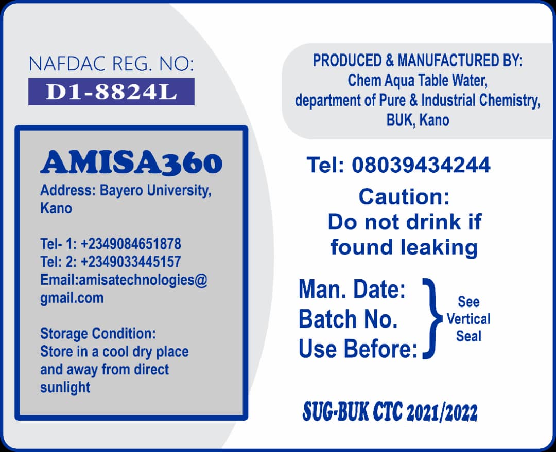 3eexauwal's tweet photo. Students' Union Government
Bayero University, Kano
CTC 2021/2022

24th/march/2023

Our little commitment to protecting the interest and welfare of students, # SUG-BUK Sachet water

Signed,

Sen. Auwal Lawal Nadabo
Chairman, SUG-BUK CTC 2021/22 https://t.co/tc83Oc8URD