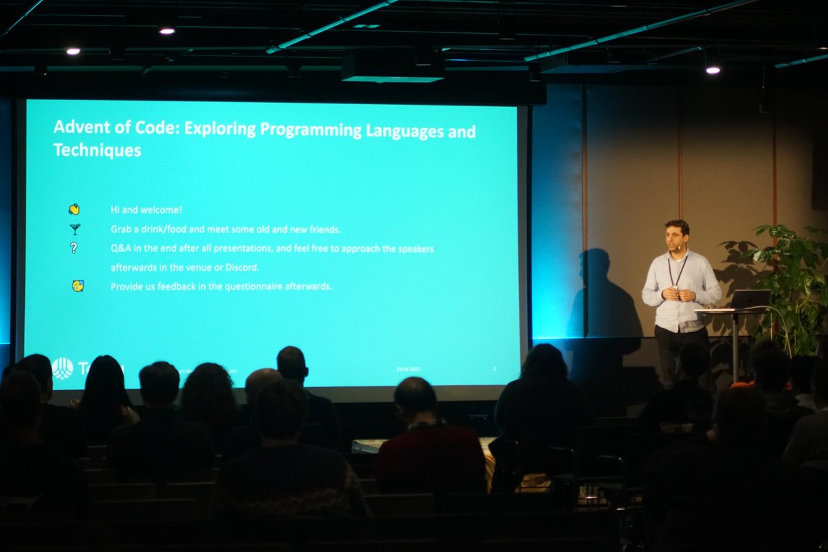 dervismn's tweet photo. I had the honour of co-hosting the very 1st @Tekna developer network meetup w/ 5 speakers on #Dlang, #Idris, #Derw, #Python &amp; #PowerShell. Network's activity is still in planning, but more events will be announced! Missed the event? Look here: https://t.co/3upkGUUWCN (english) 🎉 https://t.co/hyPmKYsBj8