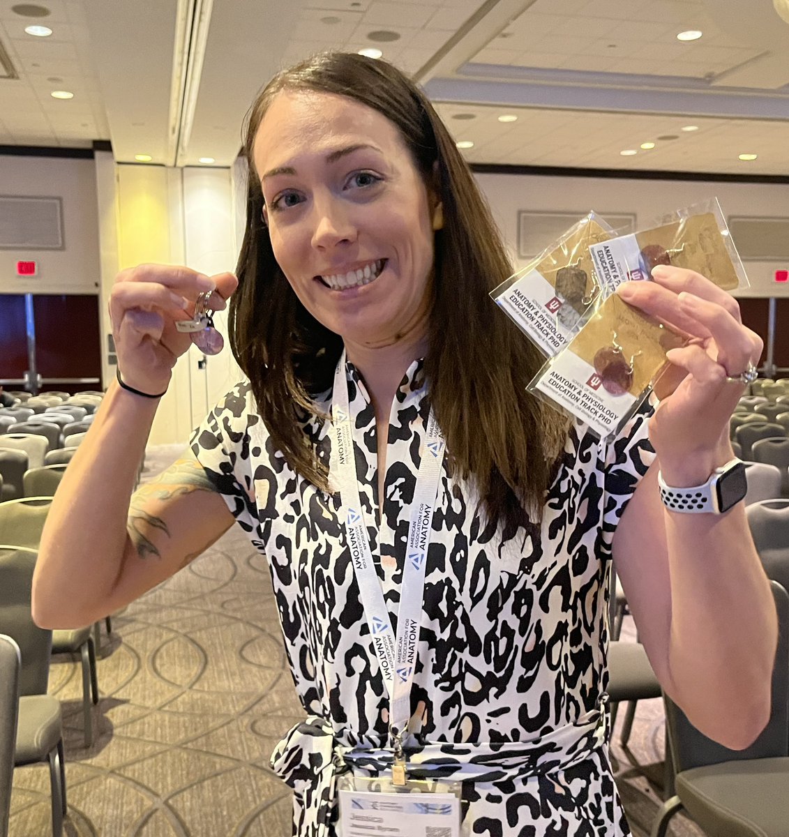 Looking for last minute accessories for the #anatomy23 <a href="/AnatomyOrg/">American Association for Anatomy</a> Banquet? Find one of our current students or PD, <a href="/JessByramPhD/">Dr. Jessica Byram</a>, throughout the meeting to get some nerdy earrings or keychains!
