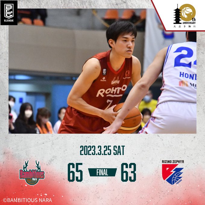 🦌GAME REPORT🦌#バンビシャス奈良 65-63 #ライジングゼファー福岡試合レポートと #石橋晴行 HC、#古