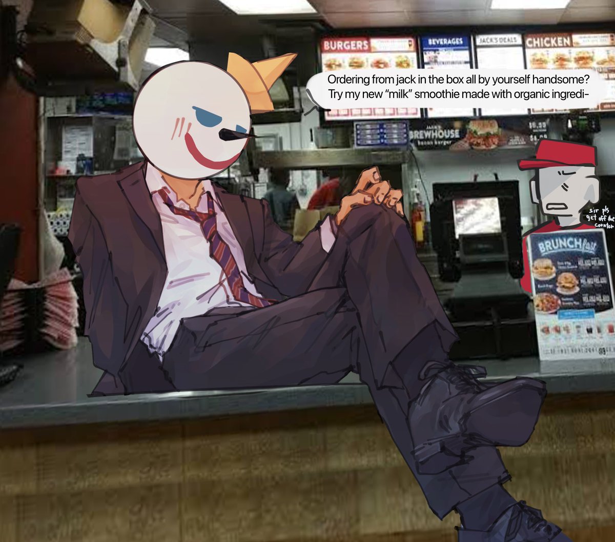 adsad2323s's tweet photo. thought it was so funny making this #JackInTheBox https://t.co/fDmV19WGyx