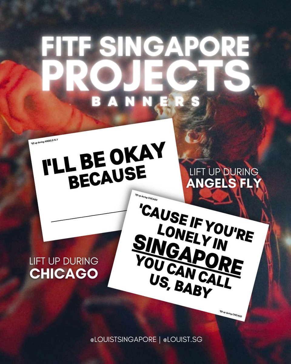 LouisTSingapore's tweet photo. 🇸🇬 FAITH IN THE FUTURE: SINGAPORE PROJECTS 🇸🇬
:: Get excited ;) More to come! ::
#LouisTomlinson #FITFSingapore #FITFSG https://t.co/8GX1wiJXSG