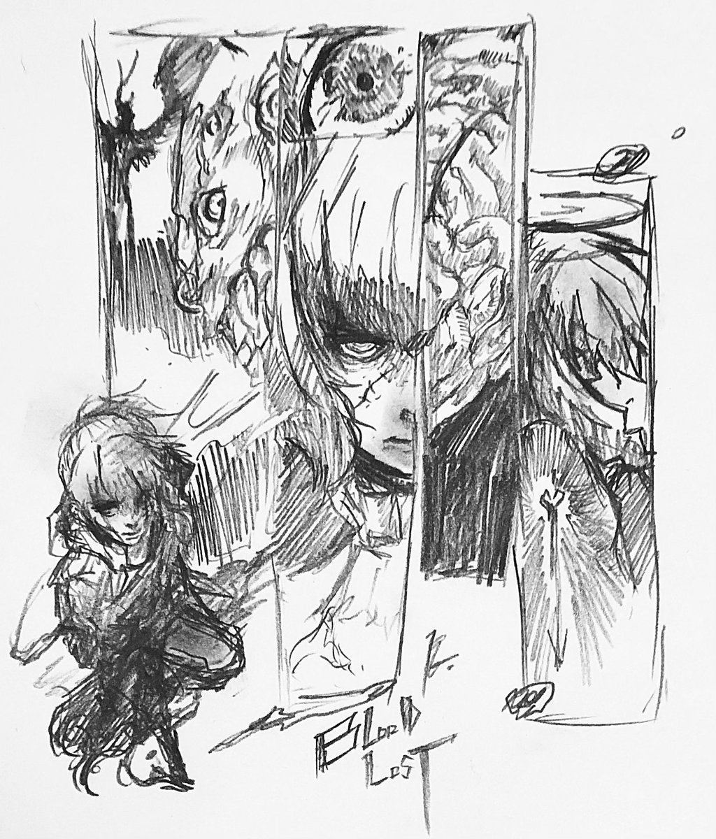 #アナログイラスト
 #今月描いた絵を晒そう 