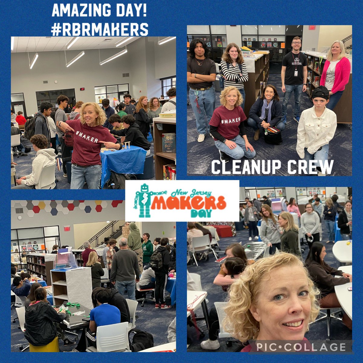 rbr_LibraryMC's tweet image. ✅Another amazing #njmakersday . Shout out to @rbraoe @MrMilonas , other teachers( Studd, Soldi, Oshel, Michlin, McDavitt, Beckett) for hosting sessions and to the helpers.  A few pictures from the library MC perspective. More on our Insta. @rbrhs #rbrbucs #rbrmakersday2023