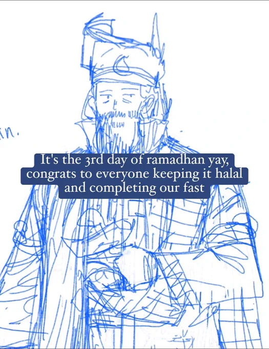 Alauddin lost some weight from sketch to final artwork because beliau berpuasa mungkin🕌🧎🏻
Non simpable uncle because he is good and religious so I am very vanilla towards him. No spice no spice. 