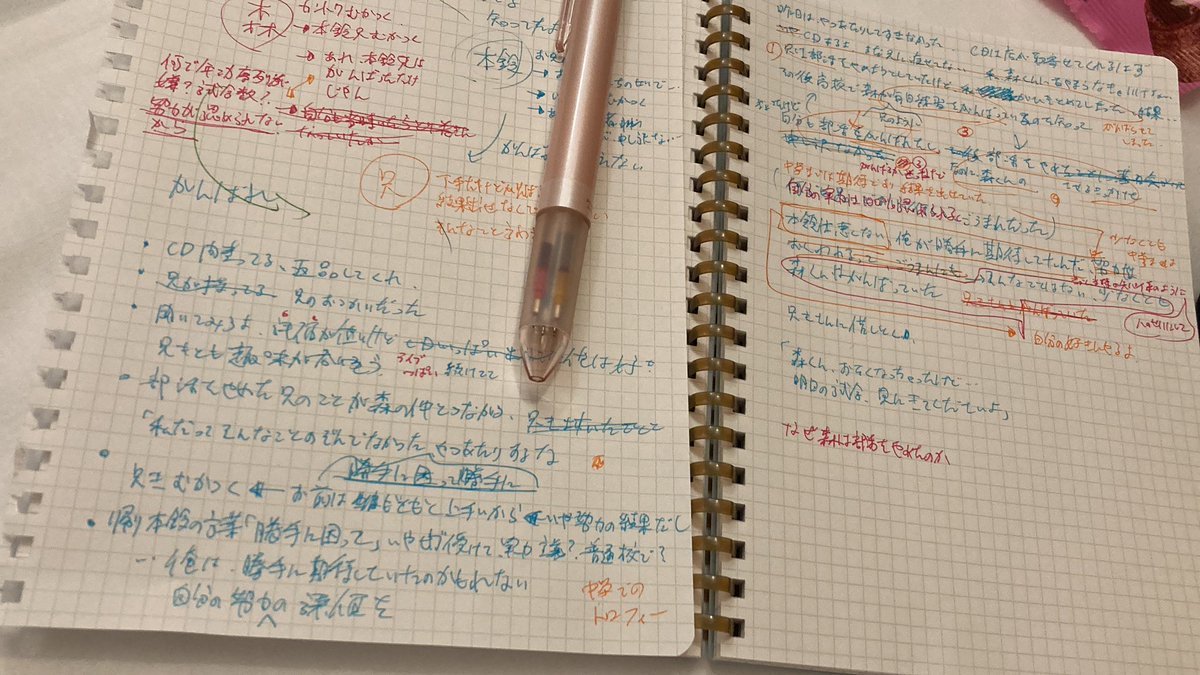 卒制マンガの後半の流れ修正することにした　ようやく一応まとまった…はよ作画しろ自分 https://t.co/RZd2S9BmEN