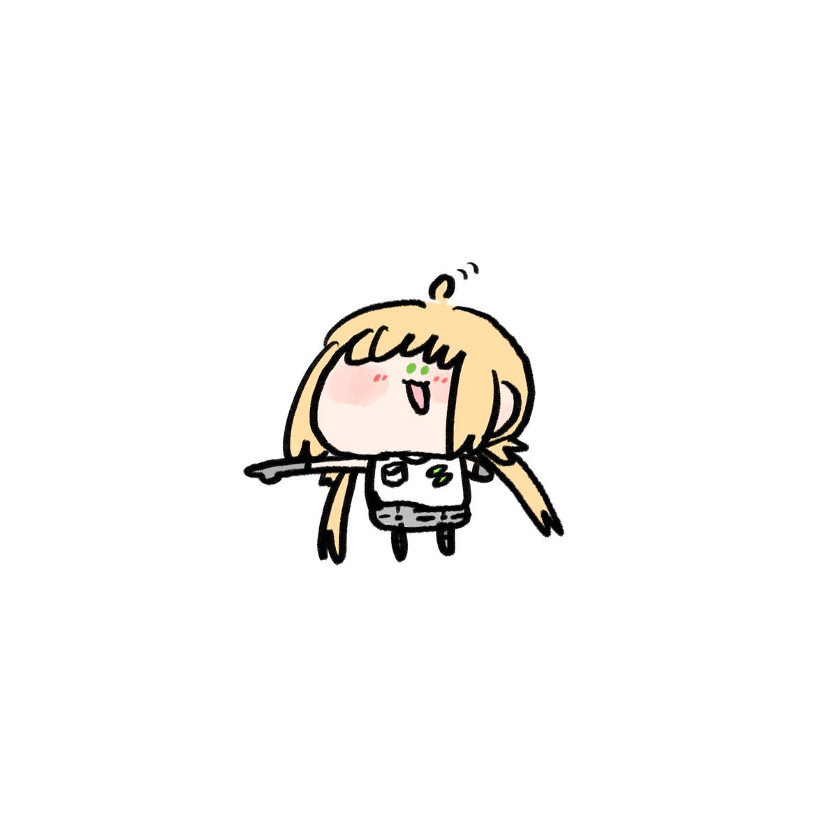 「そんな短い手足で生きていけるのかという心配は、必要に応じて伸ばせるから大丈夫で解」|🌻𝕪𝕦𝕔𝕙𝕦𝕞𝕚𝕦🌻のイラスト