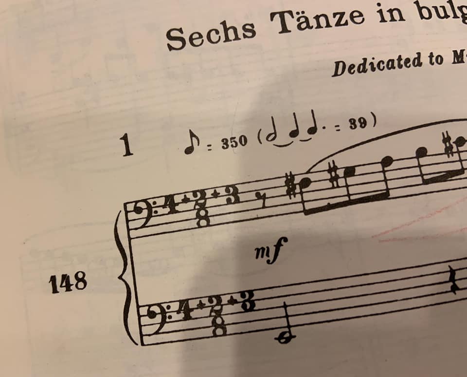 geriwithetc's tweet image. Happy Birthday #BelaBartok
Mar 25, 1881 – Sep 26, 1945
This composer and ethnomusicologist brought Hungarian peasant culture into the concert halls of Europe. This was a challenging key signature. I thought id never get it. But once i did, i felt like the dancer. #Mikrokosmos