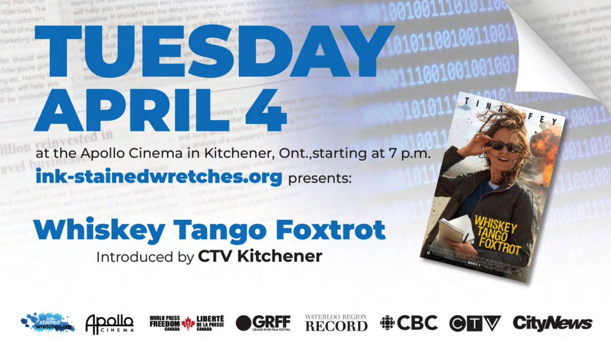 If you're within driving distance of @DTKitchener let's get together & celebrate #LocalJournalism! Intro by @CTVKitchener's @leighev @ChuckHowitt @RobReid30 @MarinusdeGroot @iabcwaterloo @embtz @johnnyfriesen @iabclondon @chrisarsenaul @GurdeepPandher @grandriverfilm @Cornies