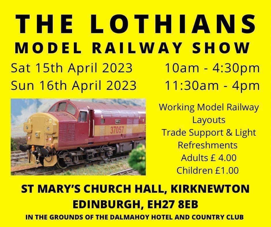 Cuparmrc's tweet photo. We will be at the Lothians Model Railway Show by Pentland MRG with Wenstead &amp; Loch Nagar. 
@PentlandMrg #modelrailway #modelrailshow #whatsonedinburgh https://t.co/11BLSn0jSJ