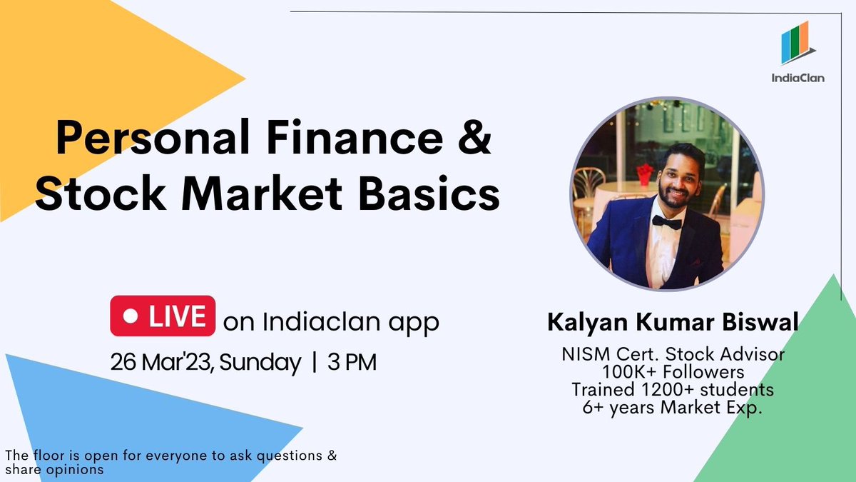 KalyanKBiswal's tweet photo. Coming live with @indiaclan 

Do join me❤️

Link to download the IndiaClan app: https://t.co/vmlJh2EA56 https://t.co/yakKjO7OmO