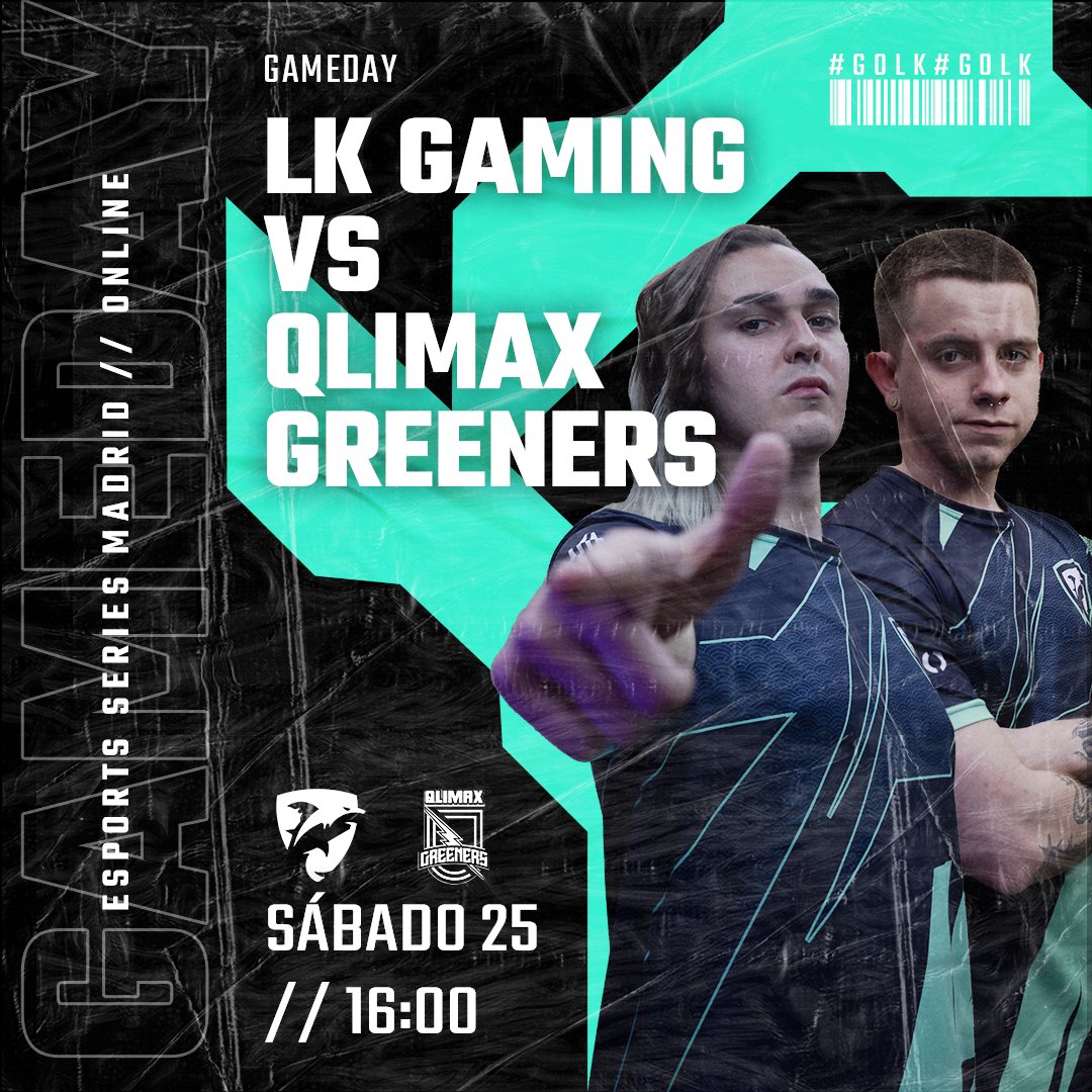 [#LOL] Los tiburones salen de caza 😈

🏆| <a href="/SomosLaTormenta/">Circuito Tormenta</a>
📍| Esports Series Madrid Online

🆚| Qlimax Greeners
⏰| 16:00 

Hoy jugamos el torneo online de la parada madrileña 🫡

#GoLK🦈