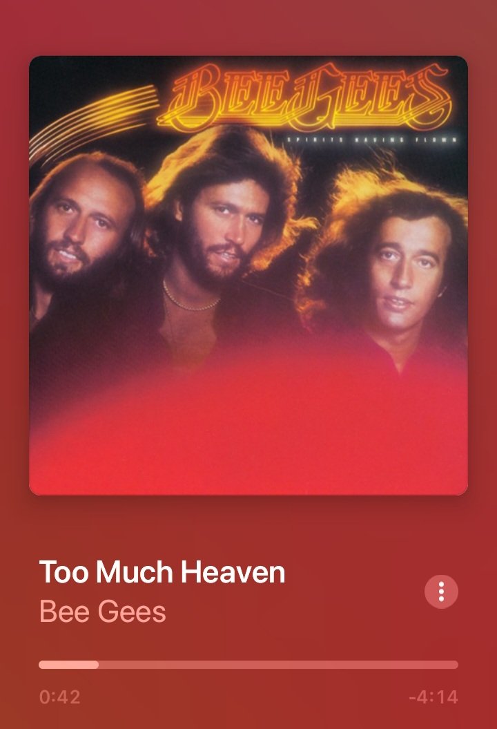 Bee Gees: "Too Much Heaven" (1978)

Robin Gibb reportedly said this was his favorite Bee Gees song. Mine too. 

Reached #1 on Billboard Hot 100