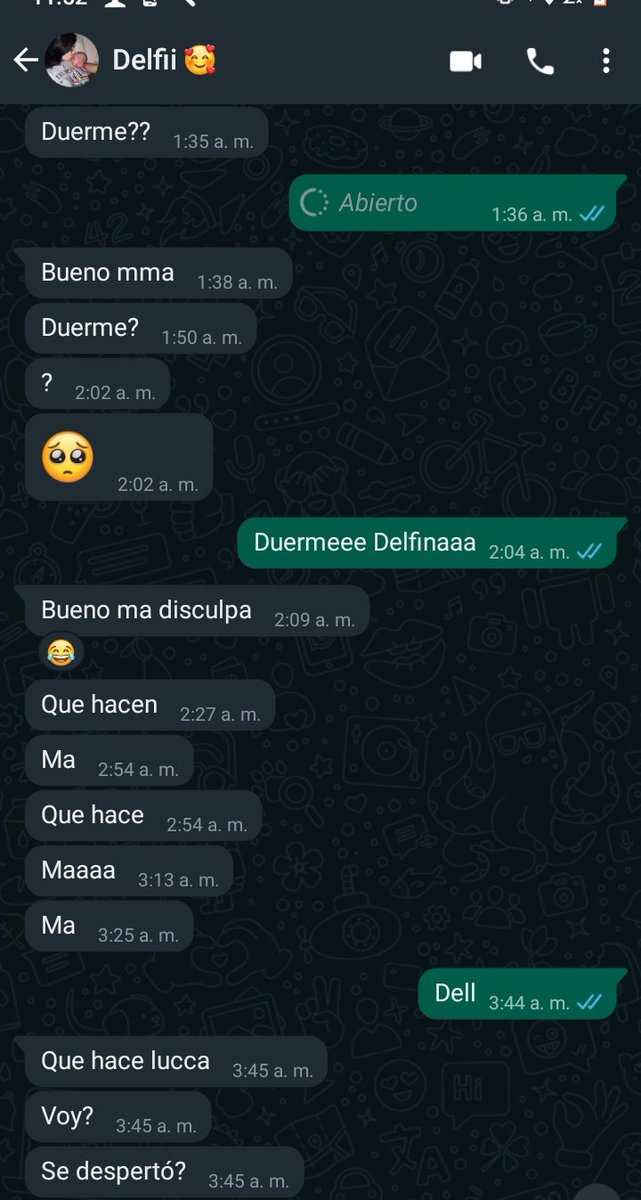 Anoche deje q salga 2 hs porque se q no es fácil❤️ y fue una super mamá Lucca me dejó dormir plácidamente ella súper densa mandando no me dejaba dormir. 😍 Lucca 2 hs sin su teta jajaja no hubo mema❤️.
Creo q todas las mamás necesitamos una o 2 hs para nosotras
