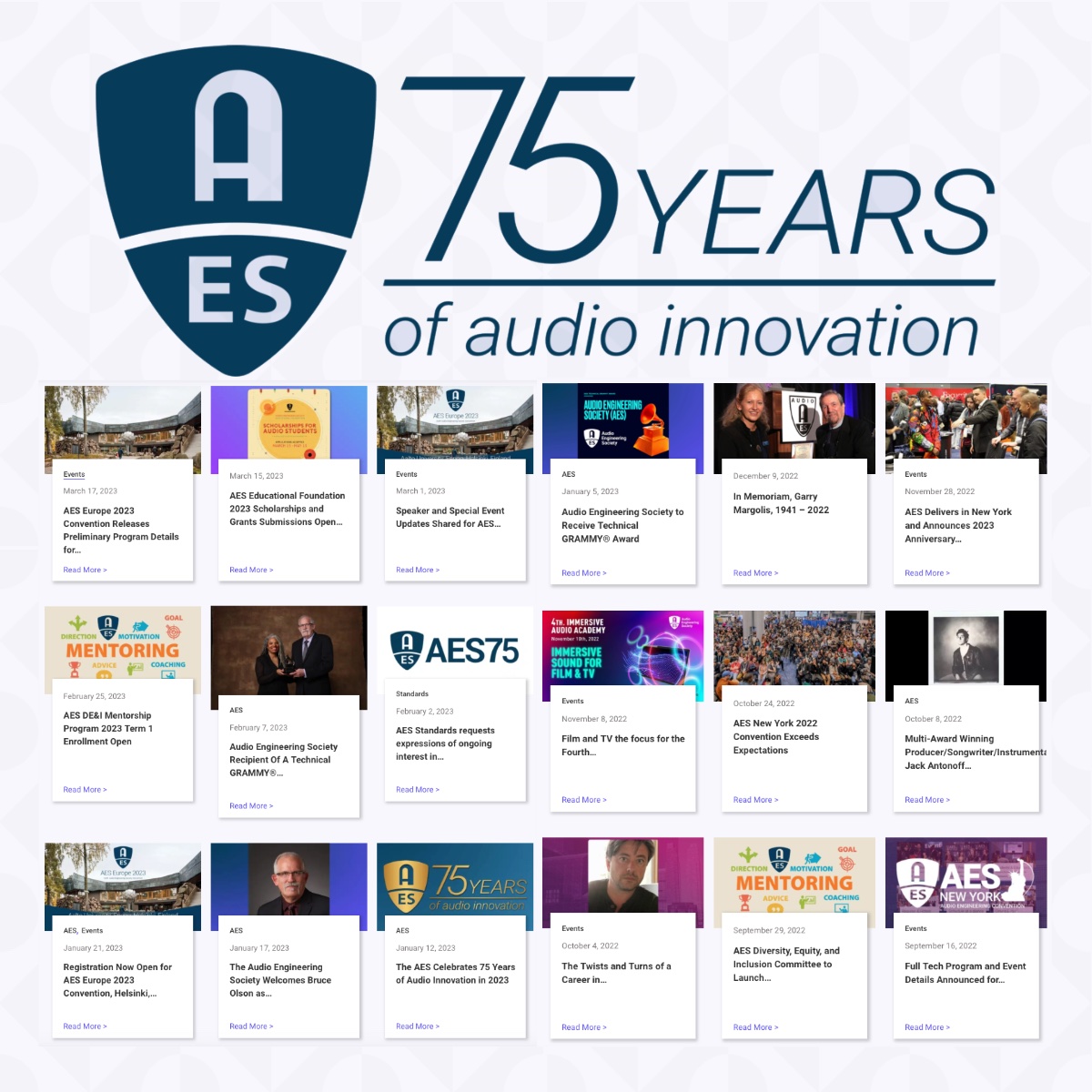 Audio Engineering Society on Twitter "Get the Latest News and Event