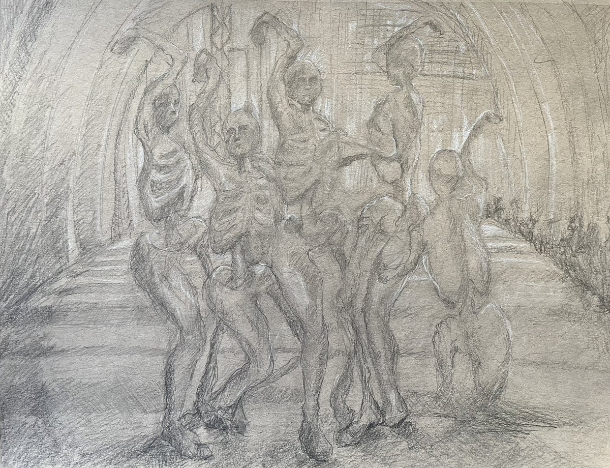 AtelierStark's tweet photo. Stepping away from this drawing…feel I’ve resolved this composition. ©️Stark 2023 https://t.co/dpr6QsN2Hp