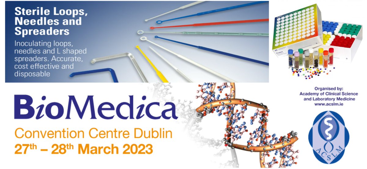 #Biomedica2023 is fast approaching. As distributors in Ireland for Technical Service Consultants Ltd, join us at stand F1. #inoculatingloops #microbiology #laboratorysupplies #laboratoryequipment