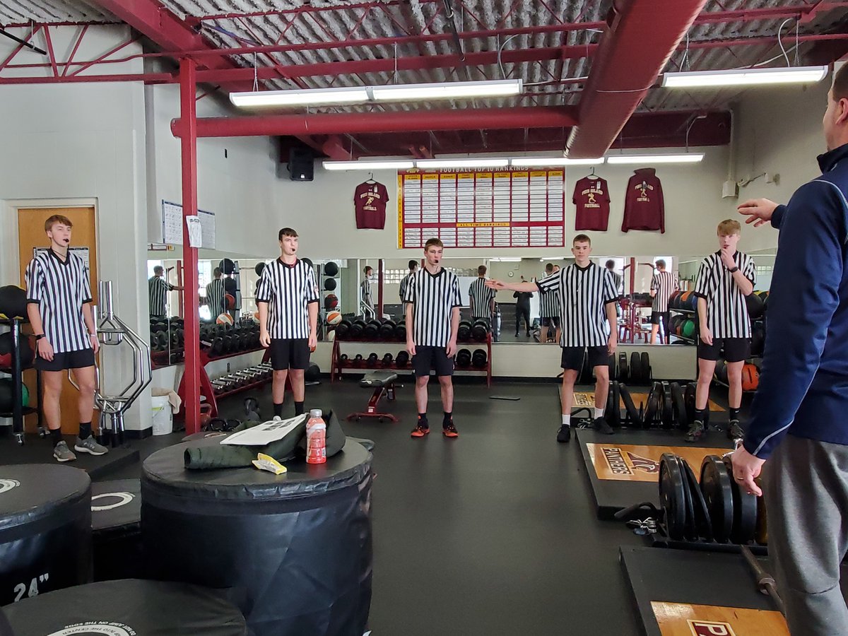 RAOAMN's tweet photo. Thanks to Jim MacNamara, Boys Basketball Coach at Pine Island High School for coordinating with Lourdes High School to have several students from both schools spend 90 minutes learning some nuts and bolts of officiating. https://t.co/I7JuYq7I97