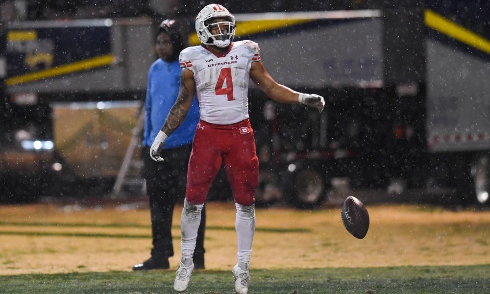 UFL_Stats's tweet photo. Abram Smith’s stats this season…

• 432 rushing yards
• 5.1 yards per carry
• 34 receiving yards
• 4 TDs

#Defenders https://t.co/YAMX1hTV5I