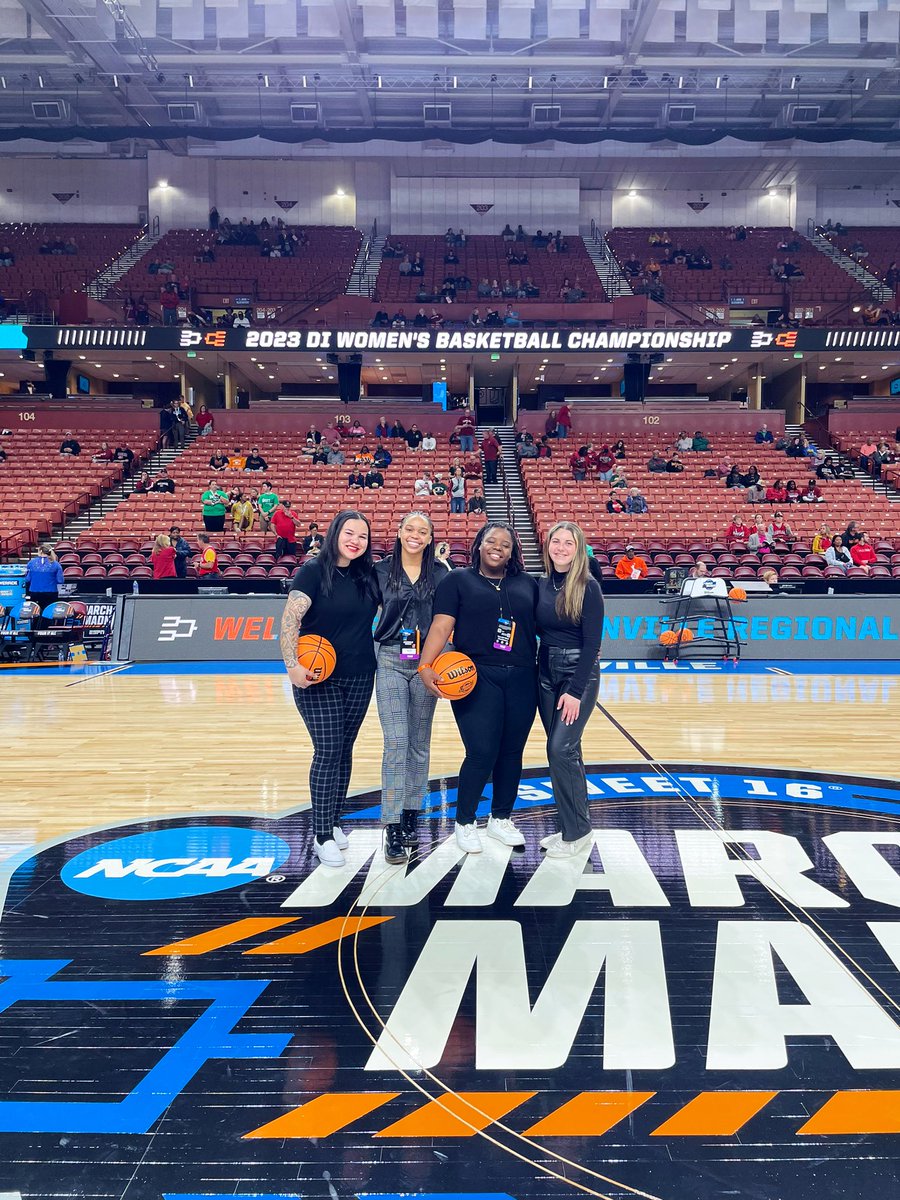 Live from the SWEET 16!!!🔥 Tune in at 11:30 AM ET to see us take on Notre Dame for the second time this season😤😉